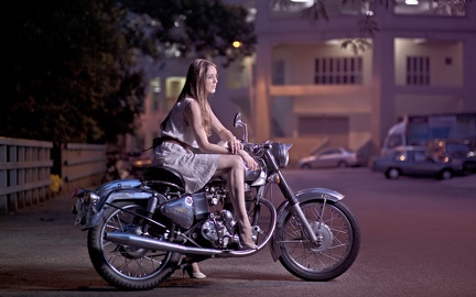 Moto vintage fond écran