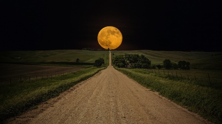 Route vers la lune