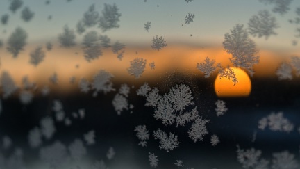 Frost on the glass