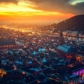 Vue de Heidelberg, Allemagne - 1920x1080