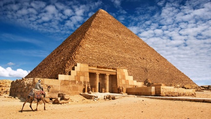 Entrance of the great pyramid