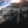 Création graphique - Star wars - Faucon millenium