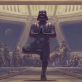Star wars - Dark wador au Yoga - création HD