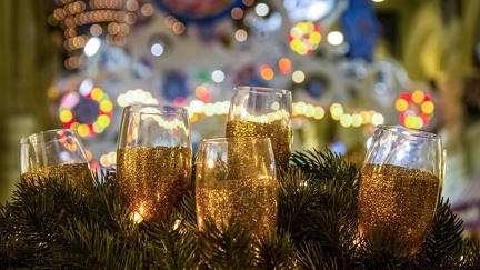 Verres de champagne - Nouvel An