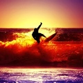 Surf - coucher de soleil