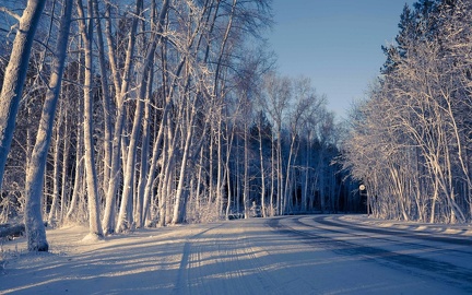 Route en hiver - 1920x1200