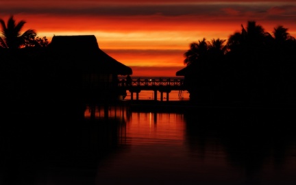 Sunset in the islands