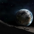 Terre vue de la lune Fond d'écran
