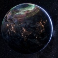 Terre vue de l'espace - Fond écran