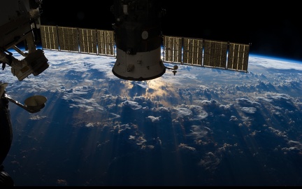 Satellite over the earth