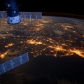 Lumière de la Terre par Satellite