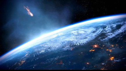 Asteroid - Earth - Graphic Design