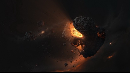 Asteroid wallpaper - SciFi