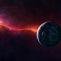 Image fantastique - Espace - Terre