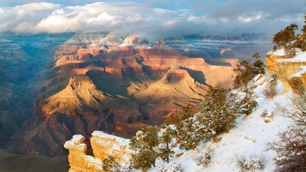 Grand Canyon Landscape in Winter