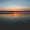 Vue sur le lac - coucher de soleil