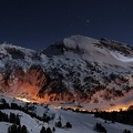 Montagne de nuit - Sport d'hiver - Ski