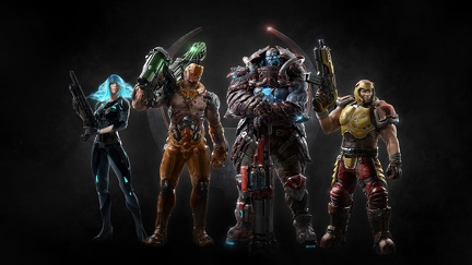Quake champions - personnages