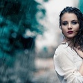 Photographie artistique - femme sous la pluie