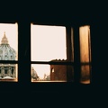 Vue depuis la fenêtre - Rome - église