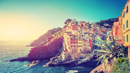 Village Italie - bord de mer