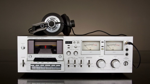 Ampli lecteur de cassette rétro