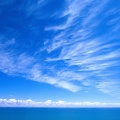 Ciel bleu sur l'ocean