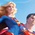Dessin superwoman et superman