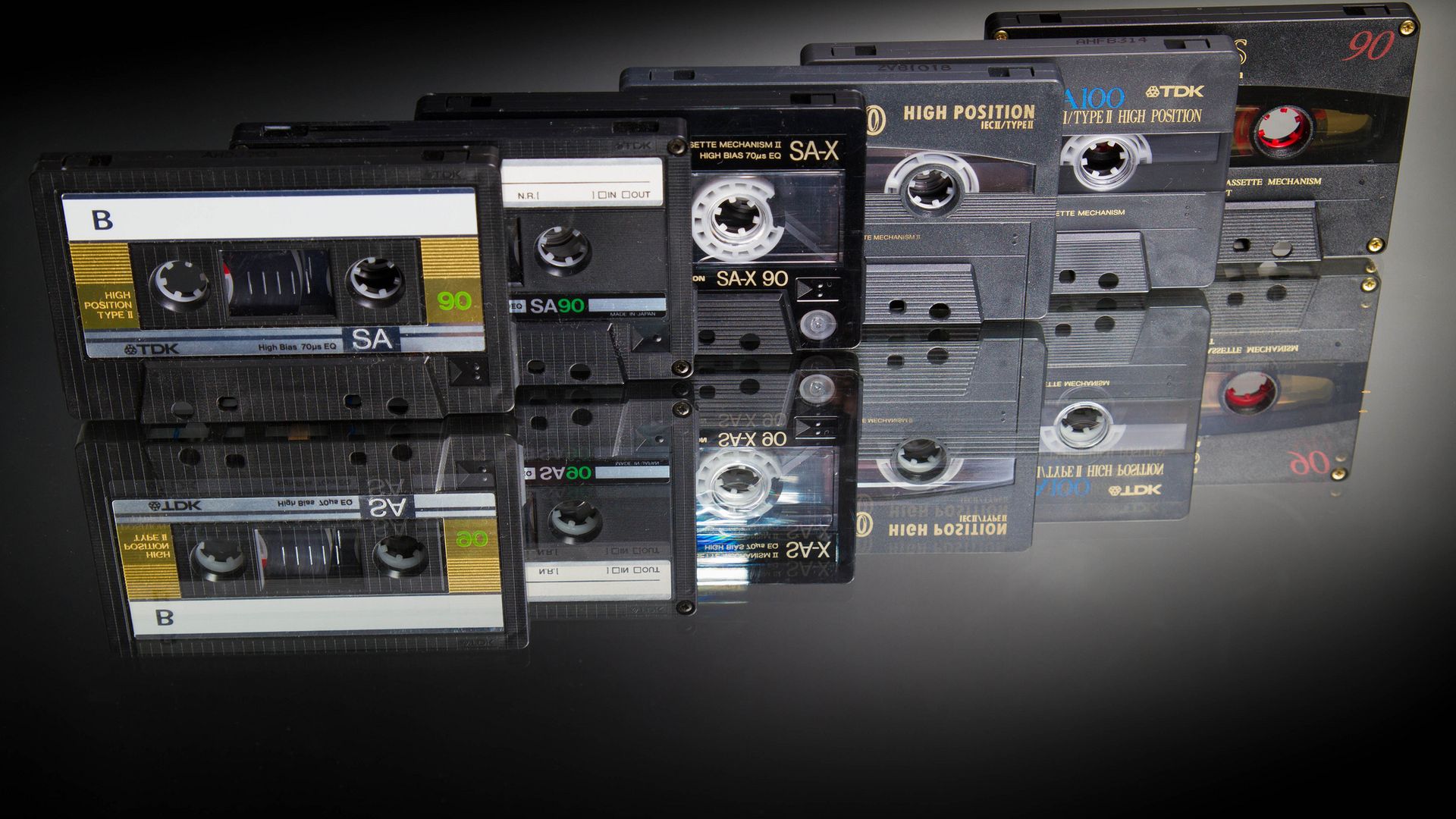 Audio Cassettes - Retro Wallpaper