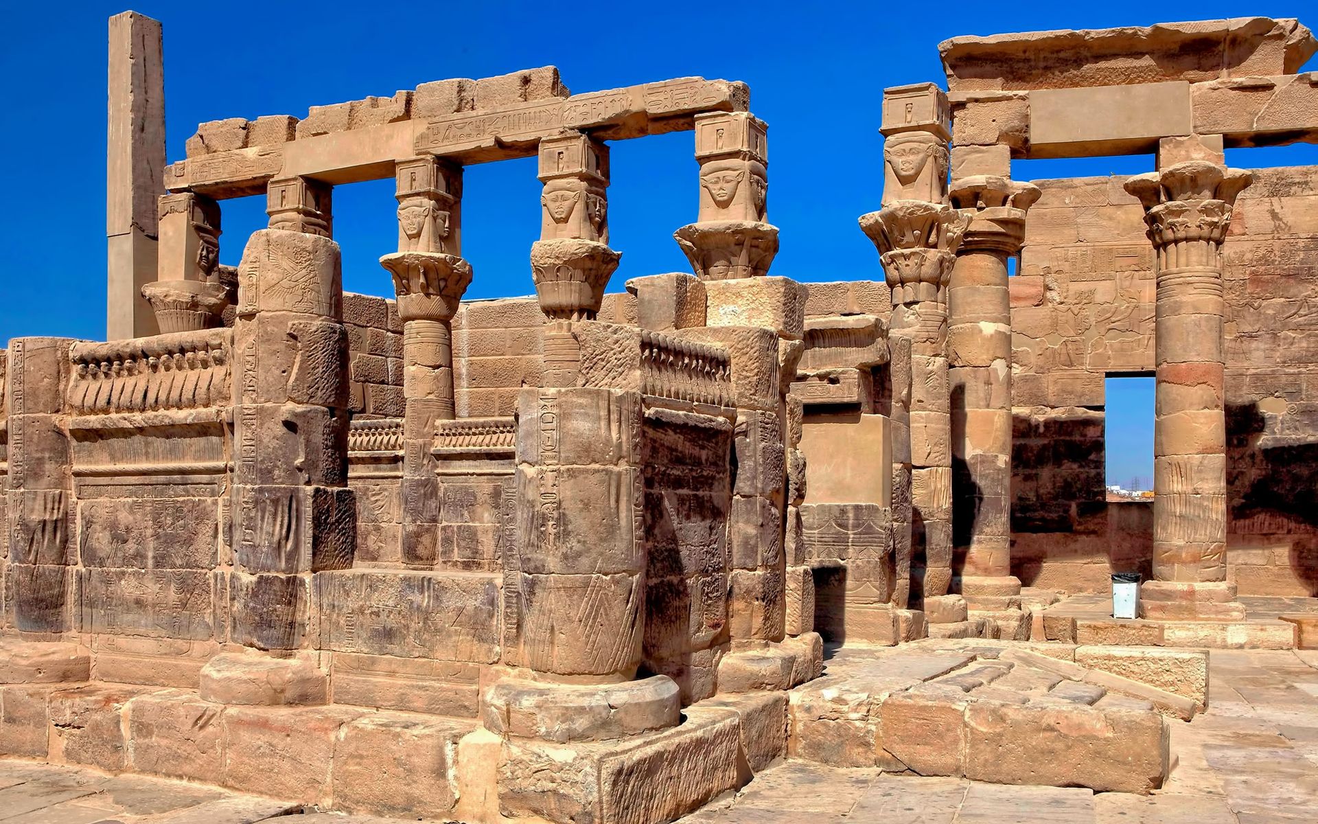 Temple en Egypte - fond d'écran - Fond d'écran Ultra HD