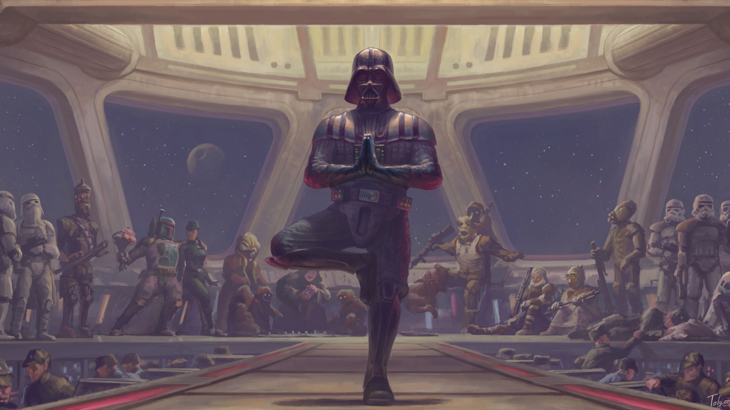 Star wars - Dark wador au Yoga - création HD.jpg