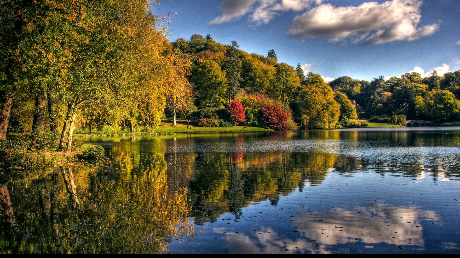 Lac En Automne Fond D cran Ultra HD